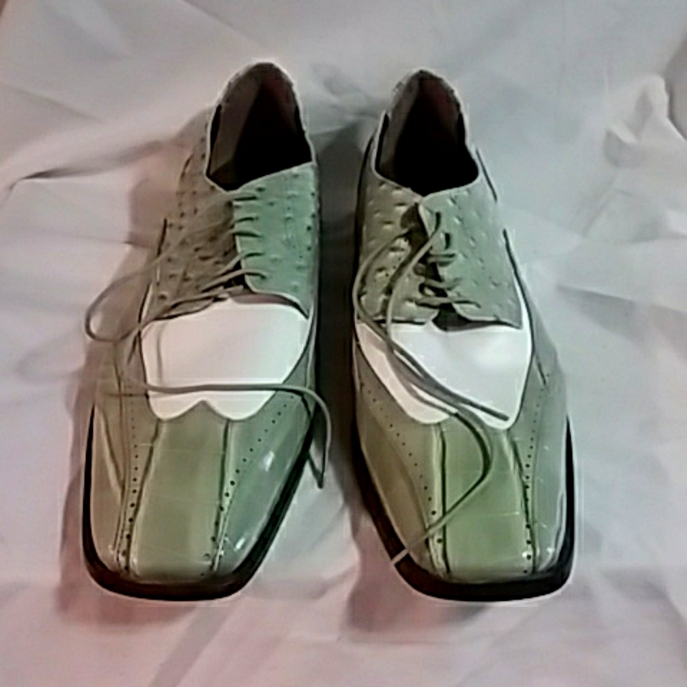 STACY ADAMS Green Mens Shoe Size 14M Shoe preowned